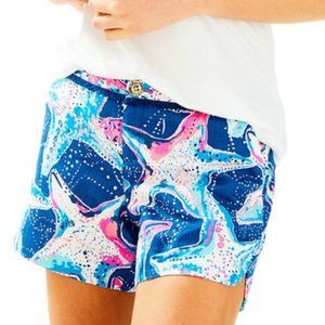 Lilly Pulitzer Adie Shorts in Indigo Star Struck